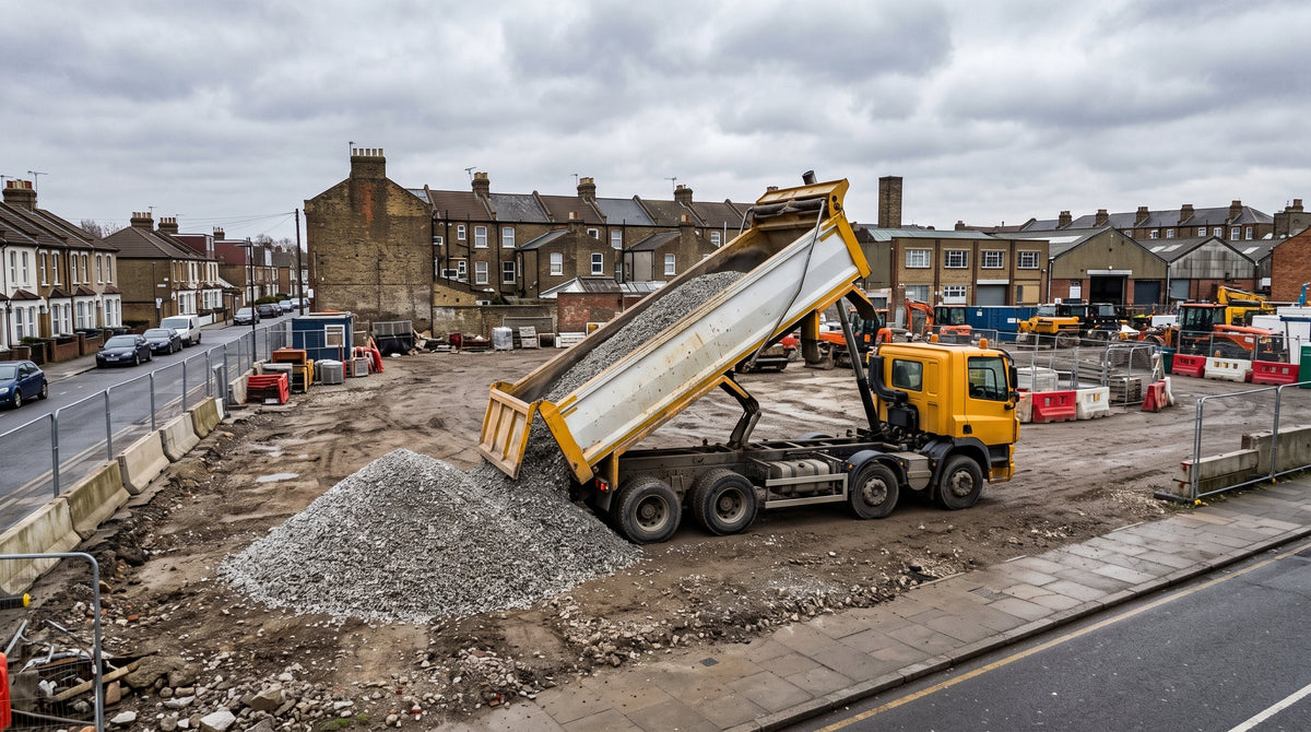 How East London Contractors Cut Aggregate Costs by Backloading the Grab Lorry
