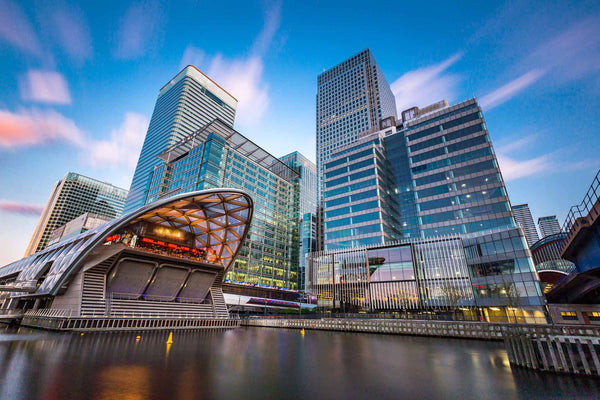 Canary Wharf commercial buildings London - skip hire and waste management for office fit-outs