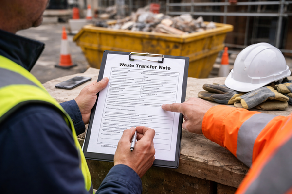 Waste Transfer Notes and Duty of Care: What Construction Firms Need to Know
